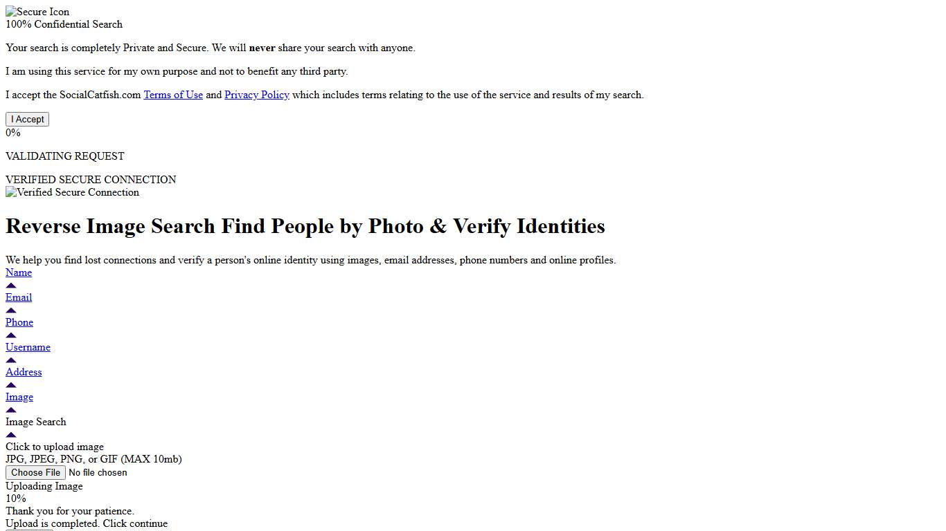 Reverse Image Search: Find People by Photo Social Catfish